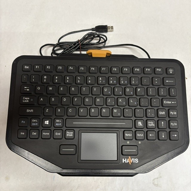 HAVIS KB-106 RED Backlight Keyboard SN.......731, Plus Havis QR Base C-KBM-201