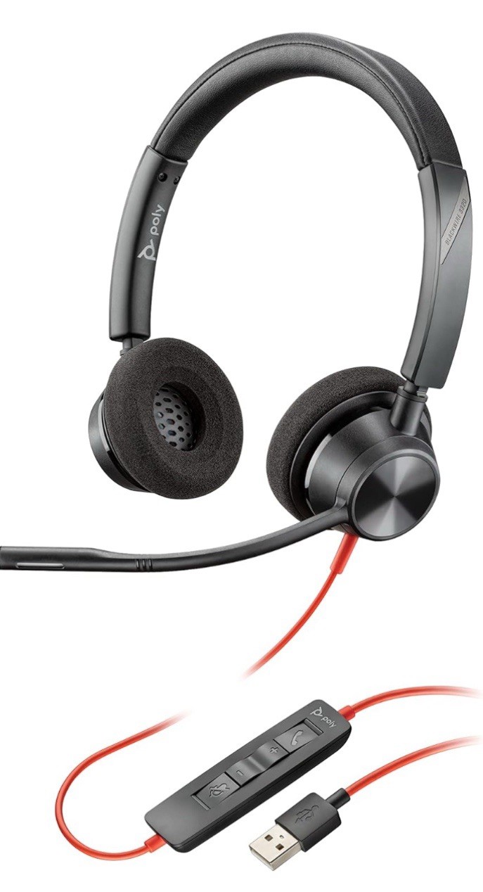 Poly HP Blackwire 3320-M USB-A Stereo Headset - New Sealed In Packaging