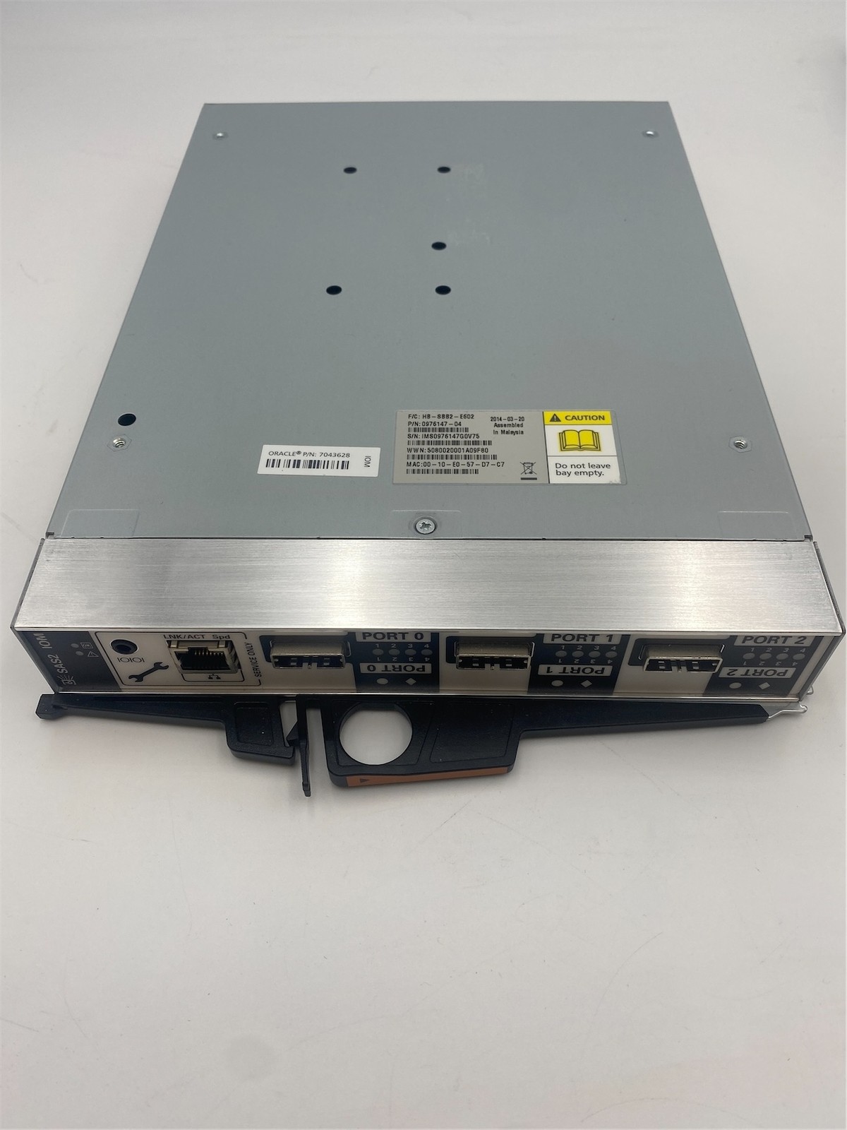 SUN ORACLE 6GBPS SAS-2 I/O CONTROLLER MODULE 0976147-06 HB-SBB2-E602 7043628