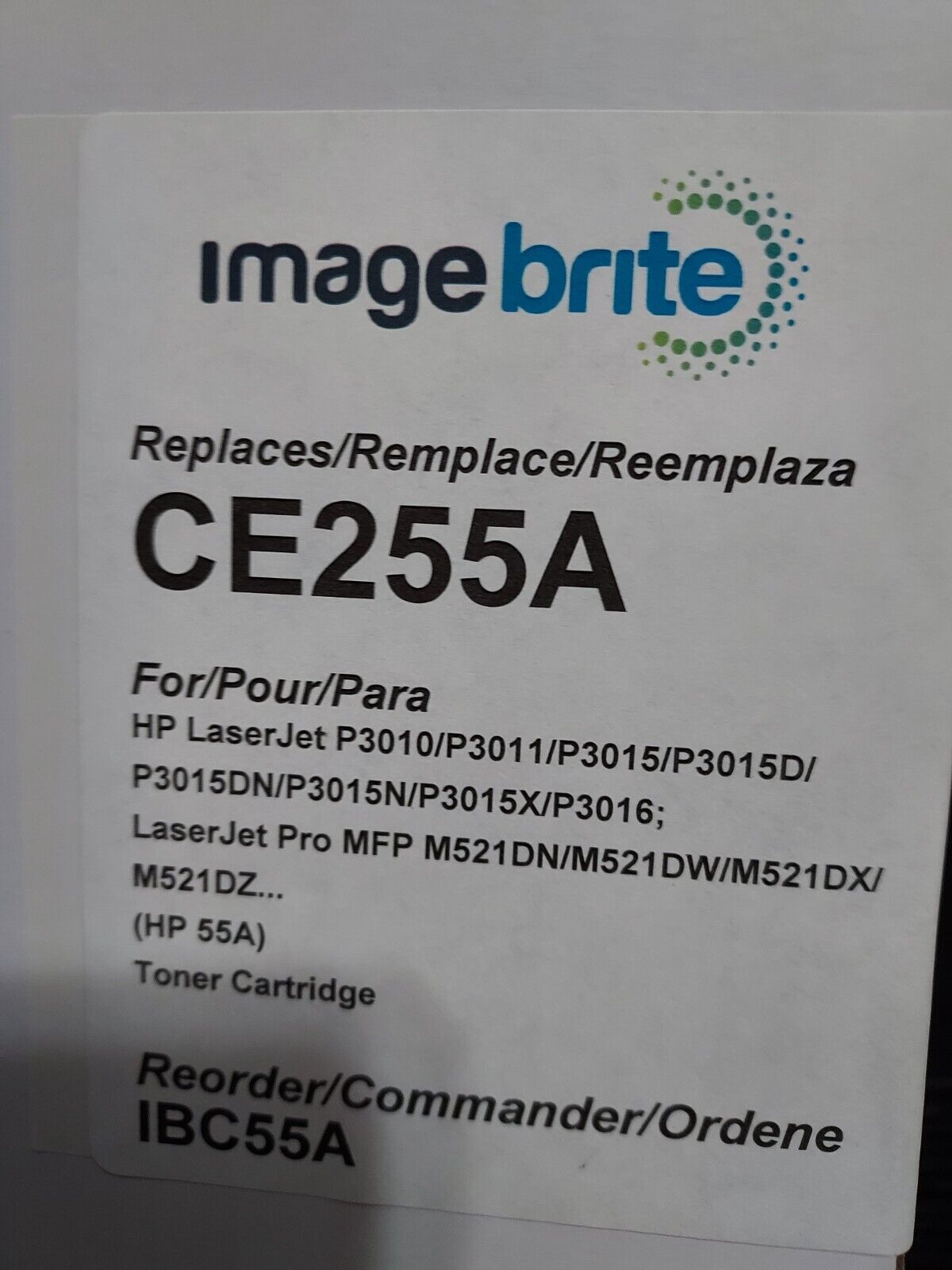 ImageBrite HP 55A/CE255 Black Toner Cartridge. Bulk Discounts 