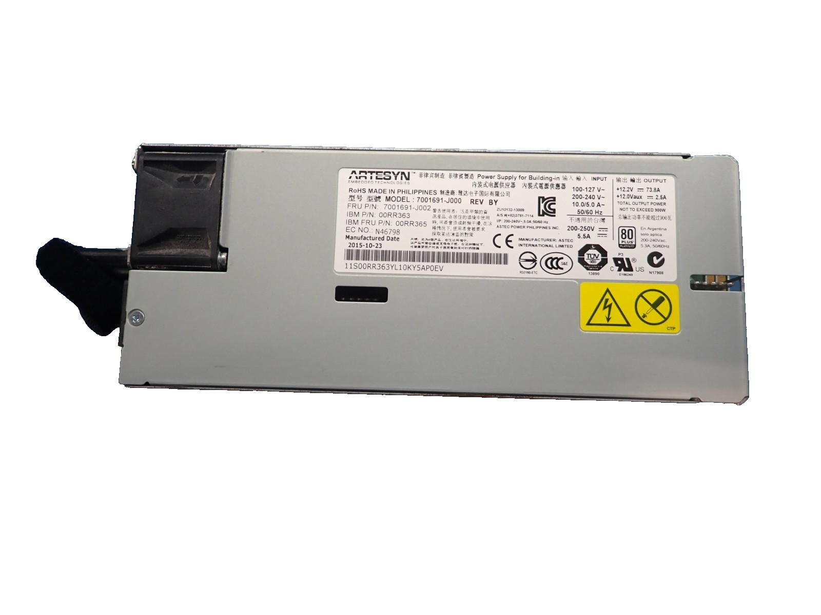 IBM 00RR365 900W PSU 7001691-J000  High Efficiency Server Power Supply