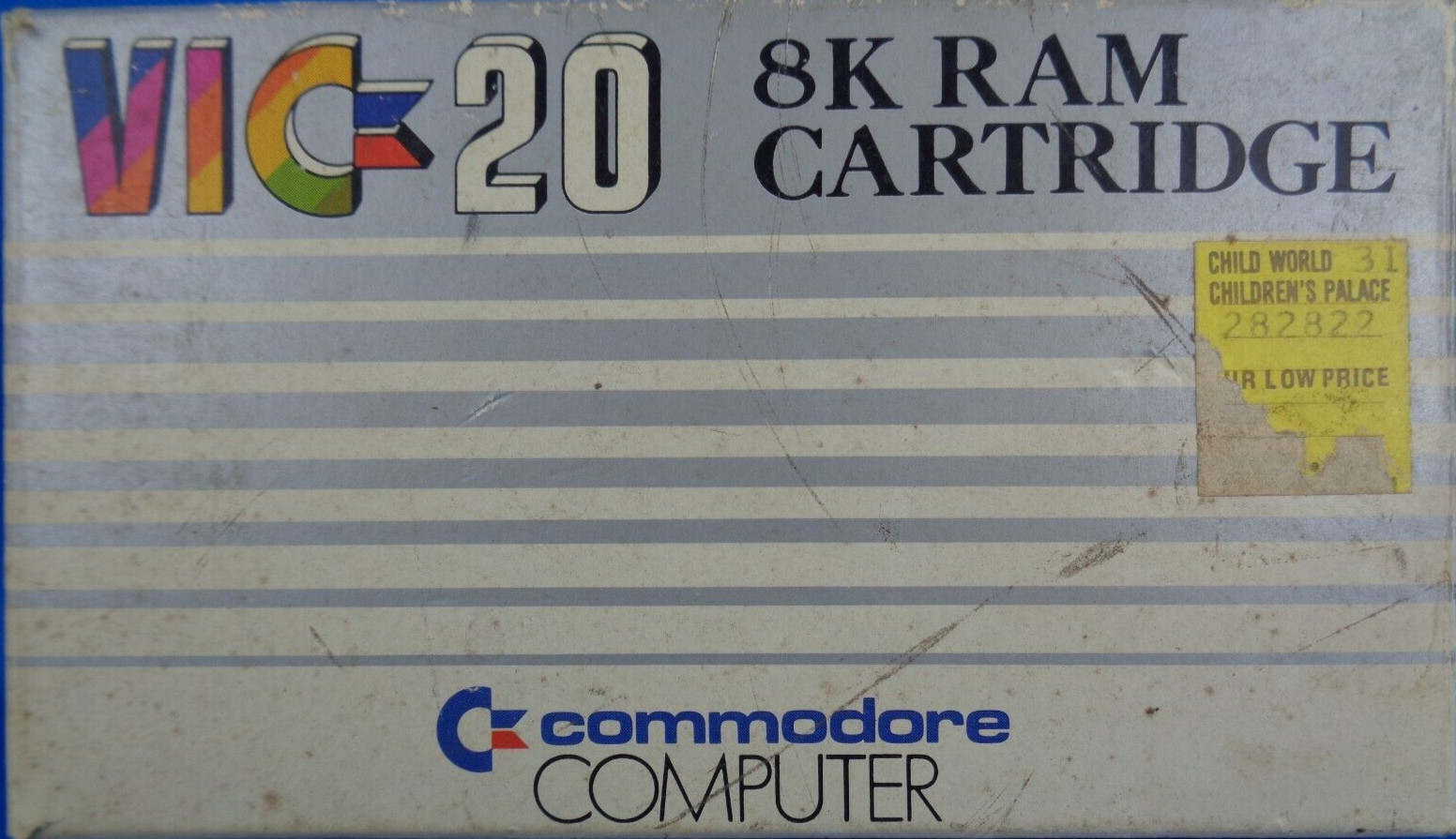 COMMODORE VC-20/VIC-20 --8K RAM CARTRIDGE (COMMODORE VIC 1110) #BOXED