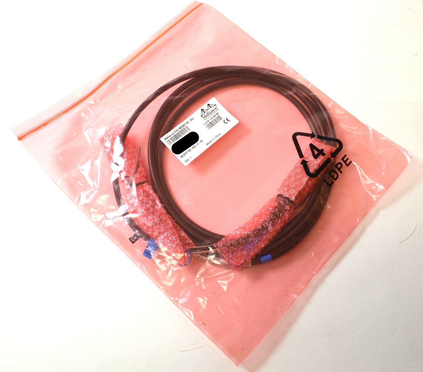 Mellanox 3M FDR Infiniband QSFP-Pass Copper Cable 28AWG MC2207128-003
