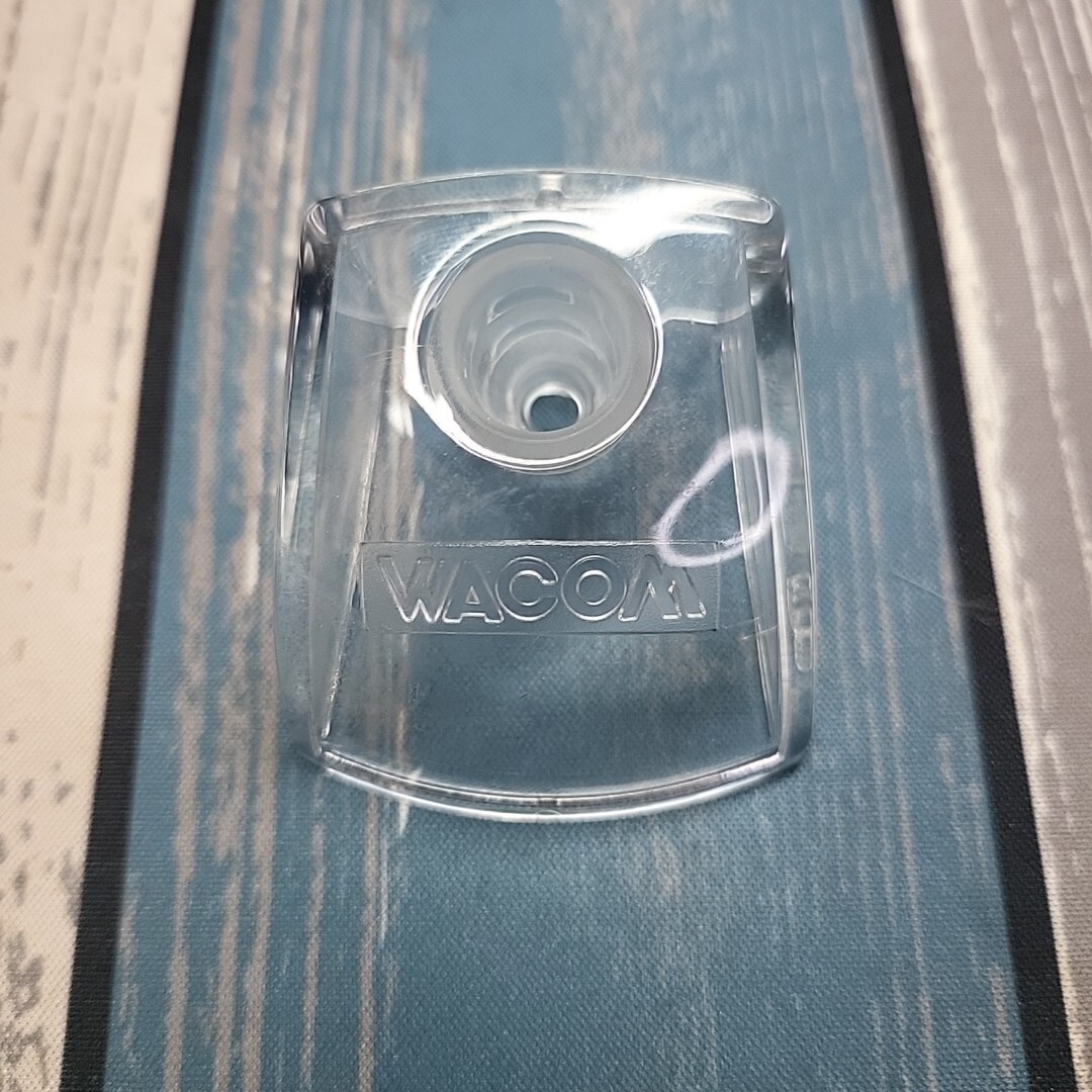 Vintage Rare Clear Acrylic WACOM Graphic Tablet OEM Stylus Pen Holder Stand