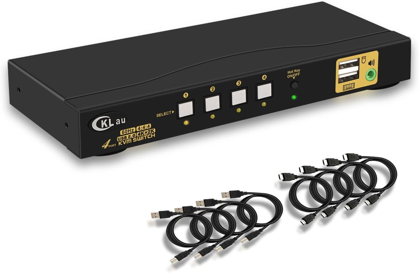 4 Port Kvm Switch Usb Hdmi For 4 Computers Keyboard Mouse Monitor Share