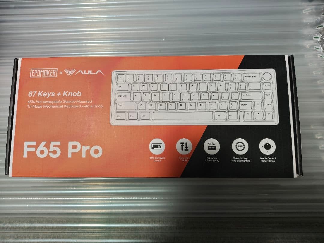 Aula F65 Pro 65% Layout Mechanical Keyboard Hot-Swap RGB Wireless Tested