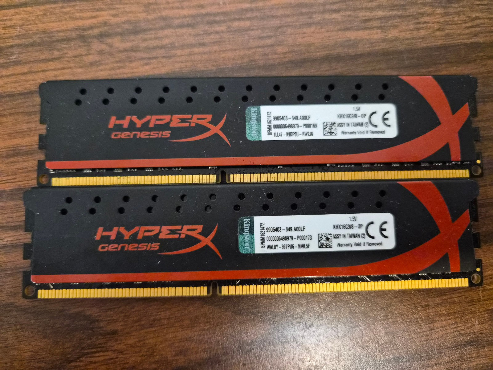 Kingston HyperX Genesis 16GB (2x8GB) DDR3-1600 Gaming RAM Memory KHX16C9/8-OP