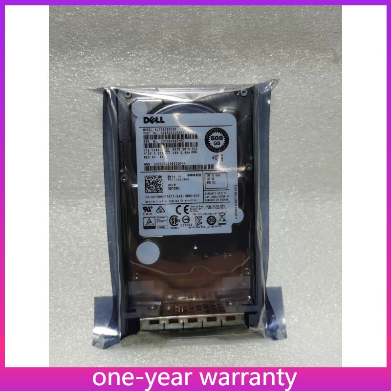 1PCS 0DYDW0 Dell 600GB 15K 12G SAS 2.5" HDD Hard Drive DYDW0 W/Tray New