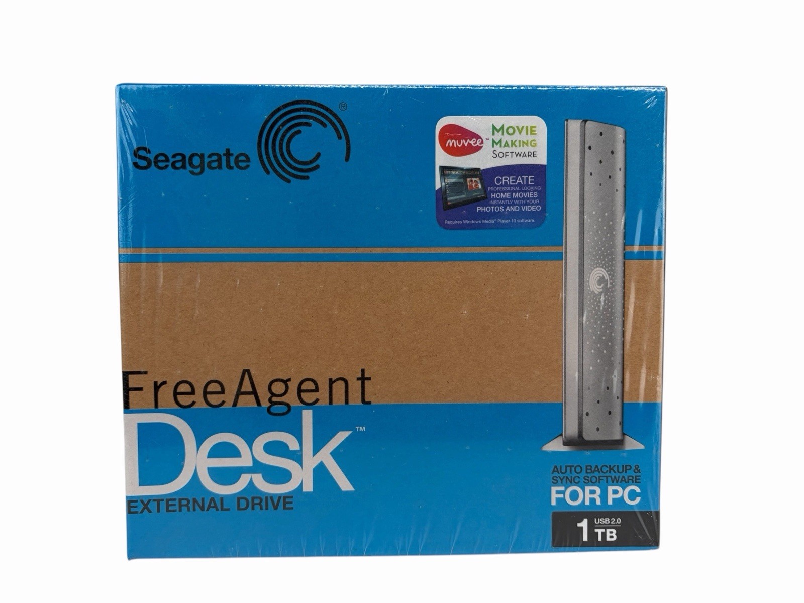 SEAGATE Free Agent Desk External Drive 1TB USB 2.0 - NEW  FACTORY SEALED