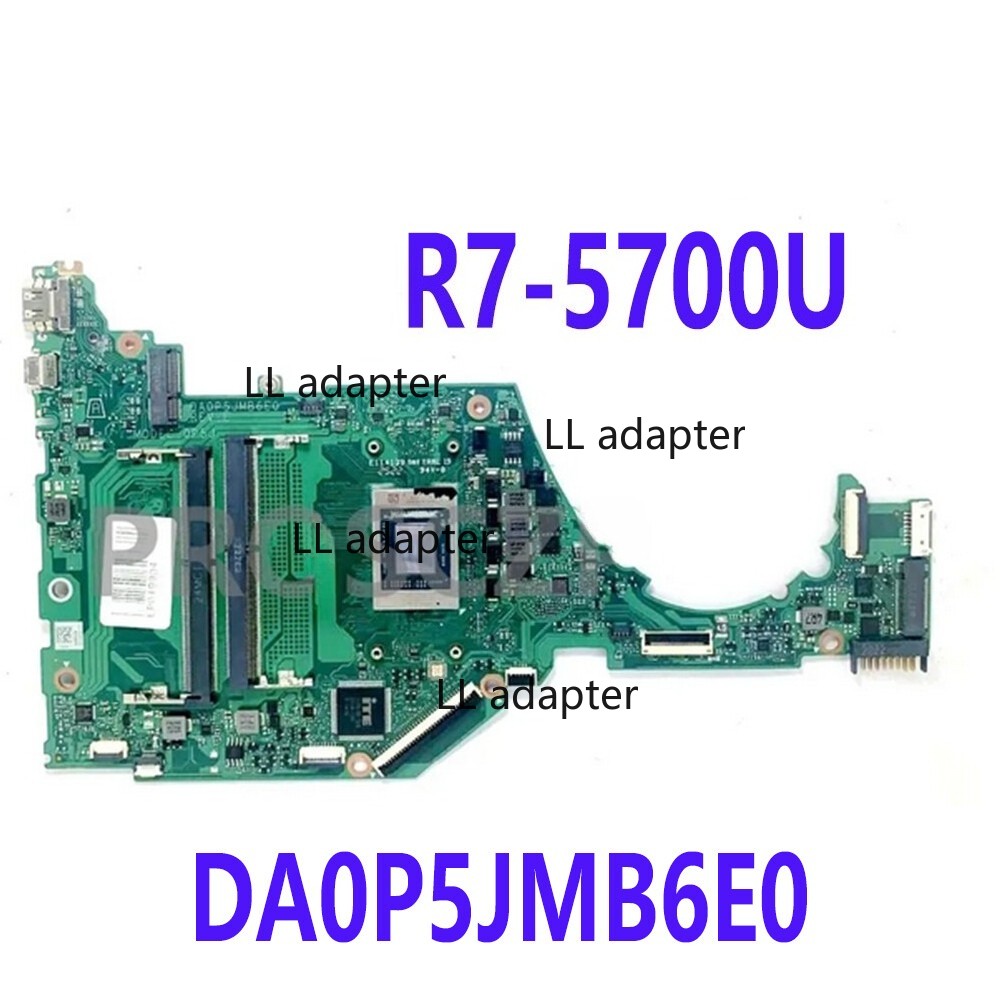 For HP 15-EF 15-EQ 15S-EQ Laptop Motherboard with R7-5700U DA0P5JMB6E0 Tested OK