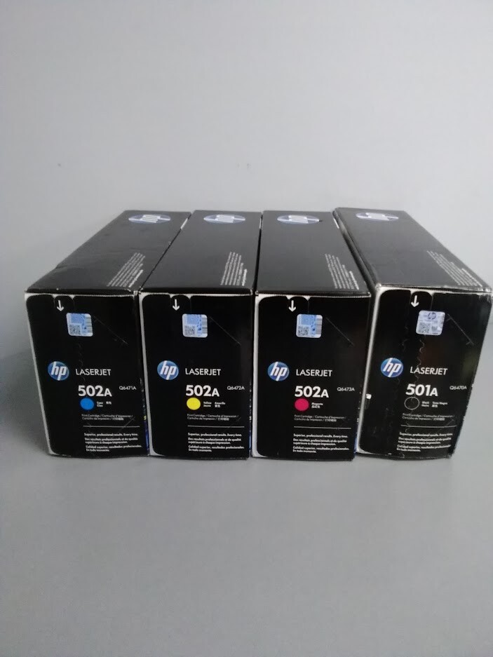 HP Q6470A Q6471A Q6472A Q6473A  (501A/502A) Color LaserJet 3600, SET