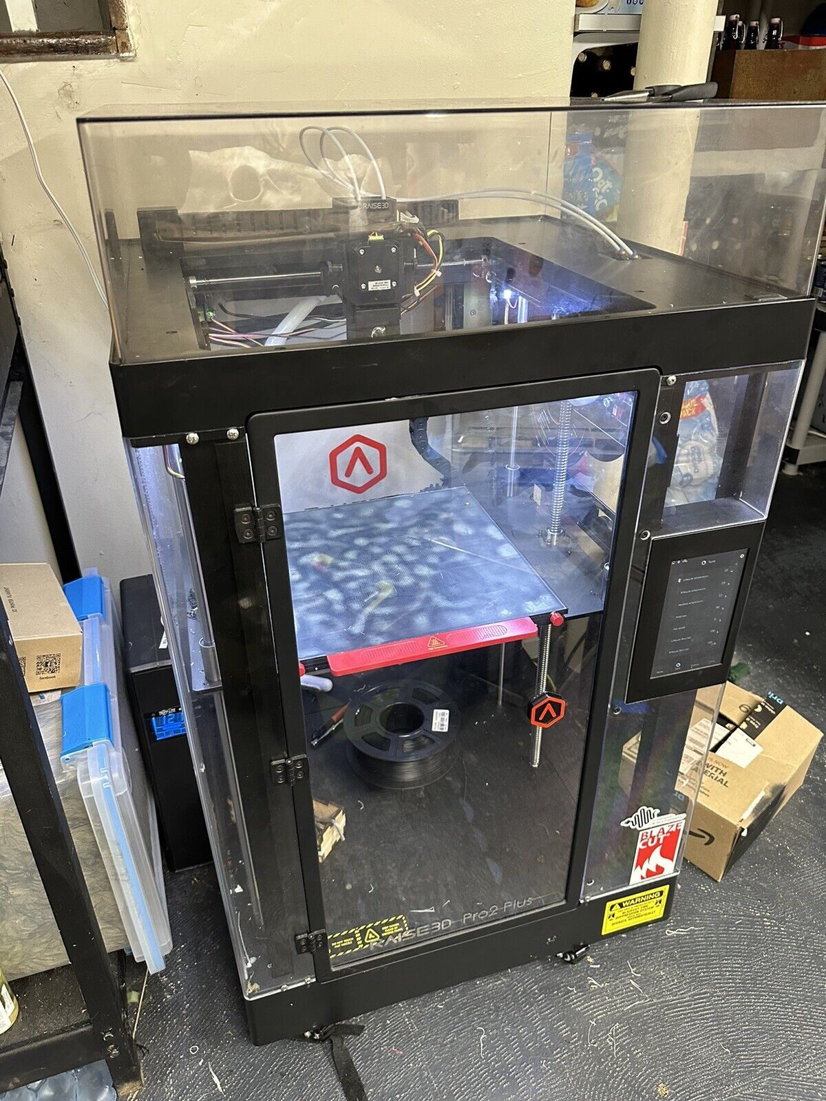 Raise 3D Pro 2 Plus 3D printer with Hyper FFF Upgrade and extra