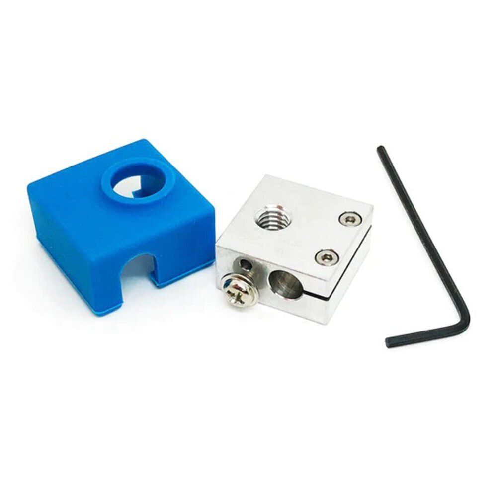Micro Swiss Heater Block Upgrade with Silicone Sock for CR10 / Ender 3 / ANET A8