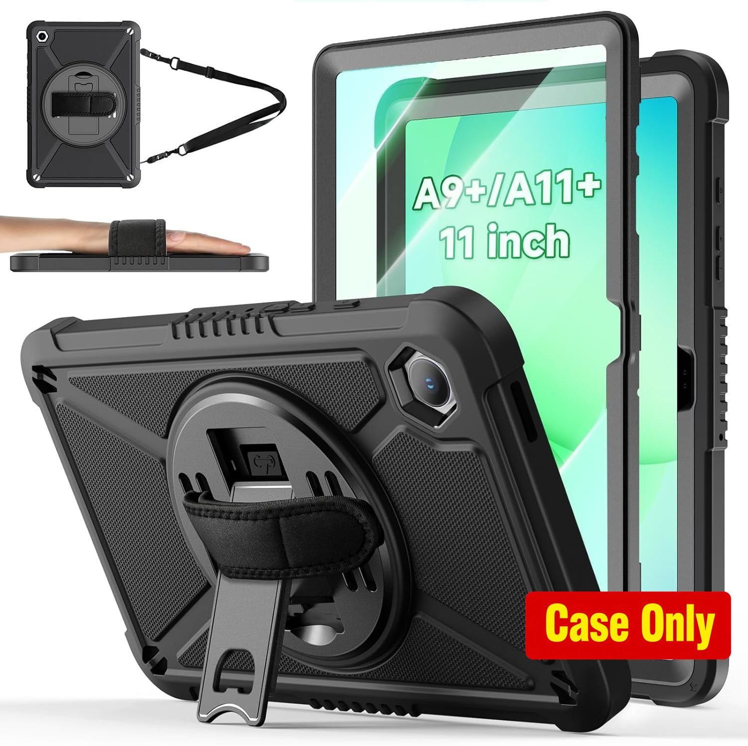 Hard Duty Shockproof Case with 360° Stand for Samsung Galaxy Tab A11+ Plus