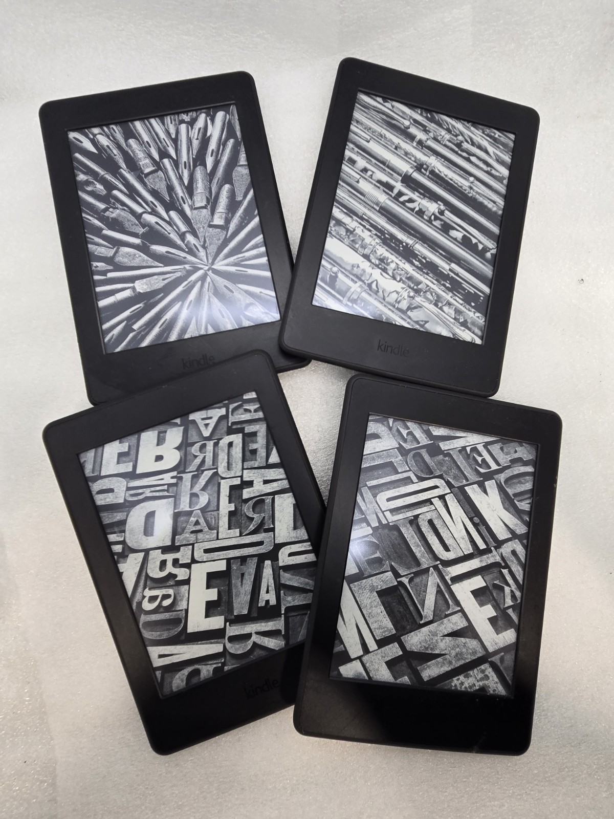 LOT OF 4 Amazon Kindle 7th Gen DP75SDI e-Readers Bundle FOR PARTS   c