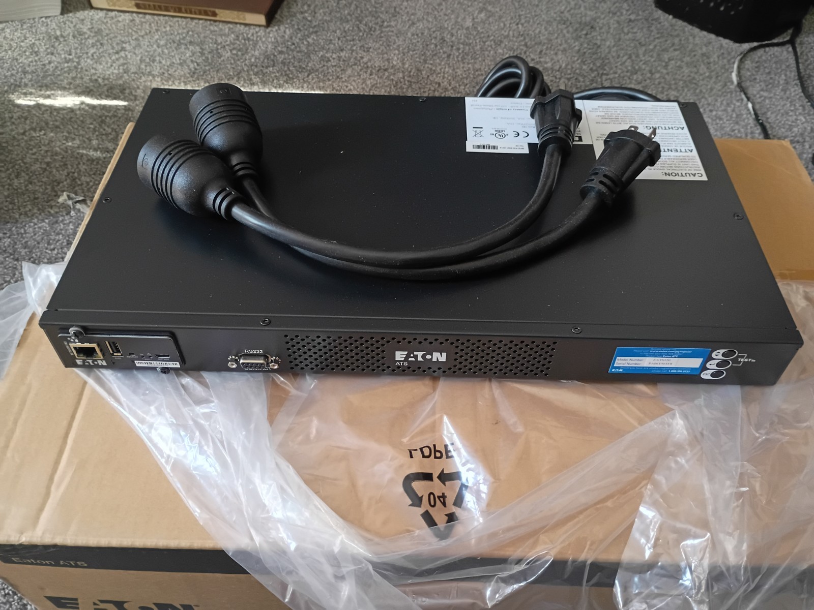 Eaton EATS120 ATS Rack Mount PDU P/N 9001-5014-00P New In Box 