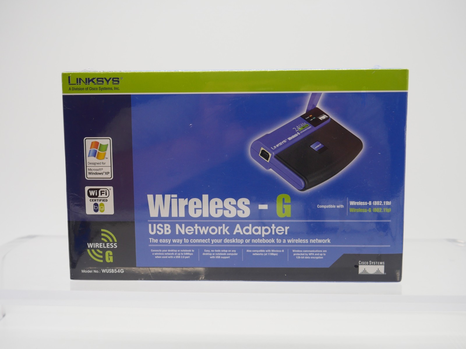Linksys WUSB54G Wireless-G USB Network Adapter BRAND NEW SEALED IN BOX