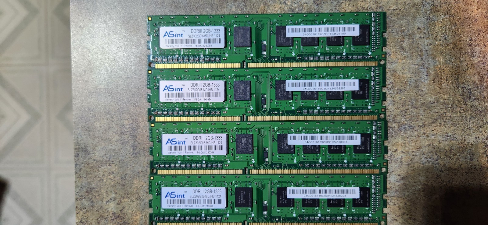  ASint SLZ302G08-MDJHB 2GB DDR3 1333 COMPUTER DESKTOP RAM F6-DA11240364 TESTED
