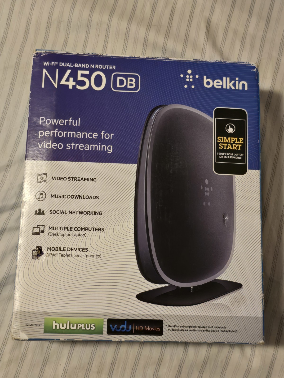 Belkin N450 DB Wireless Dual-Band N Model F9K1105V3 WiFi Router