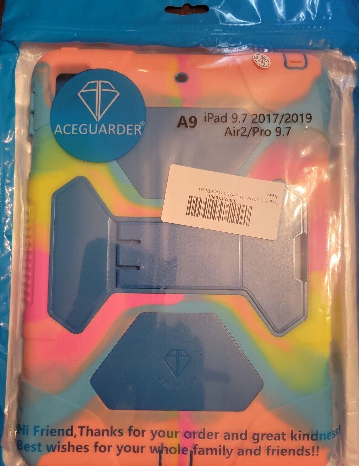 Aceguarder Ipad Case Set Fits iPad 9.7 2017/2019 Air2/Pro 9.7. Sealed