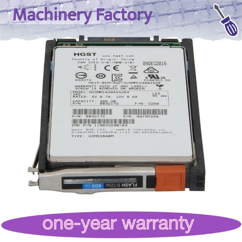 Used EMC Unity 005051590 005051586 400GB SAS D3-2S12FX-400 2.5" 12Gb SSD