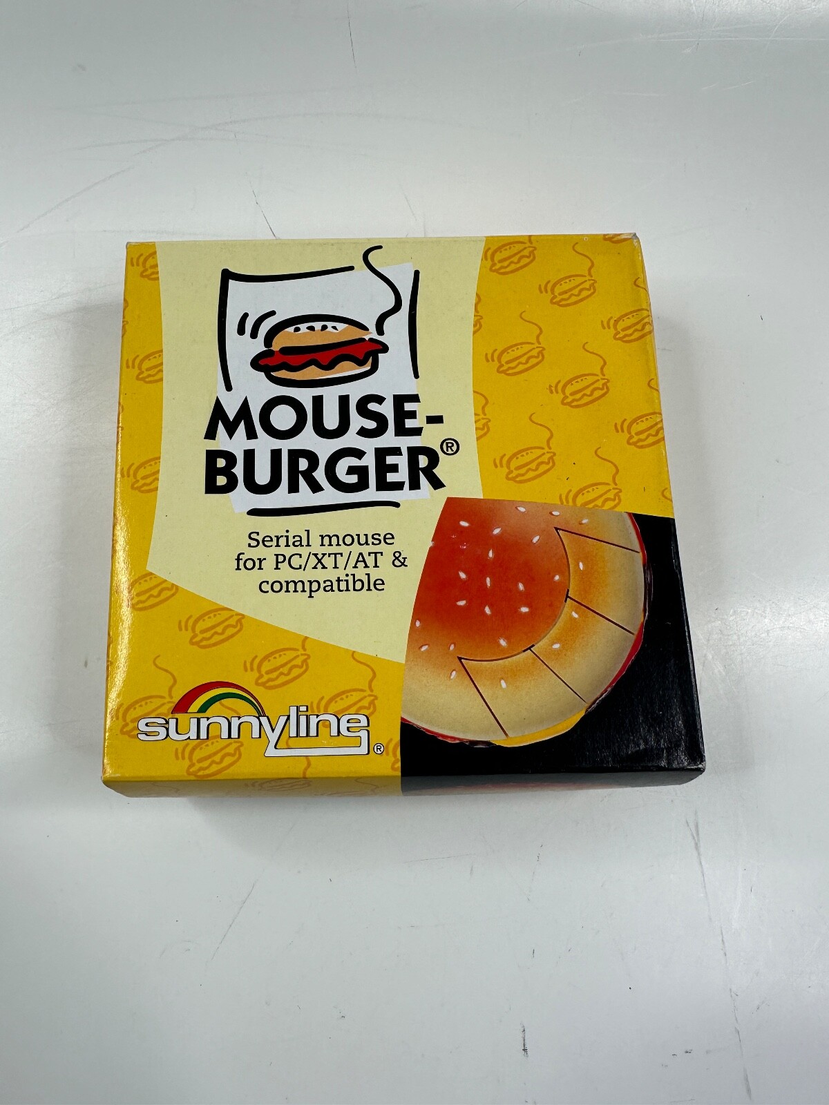 Computer Mouse Burger Mouse Sunnyline Serial Ball Vintage New