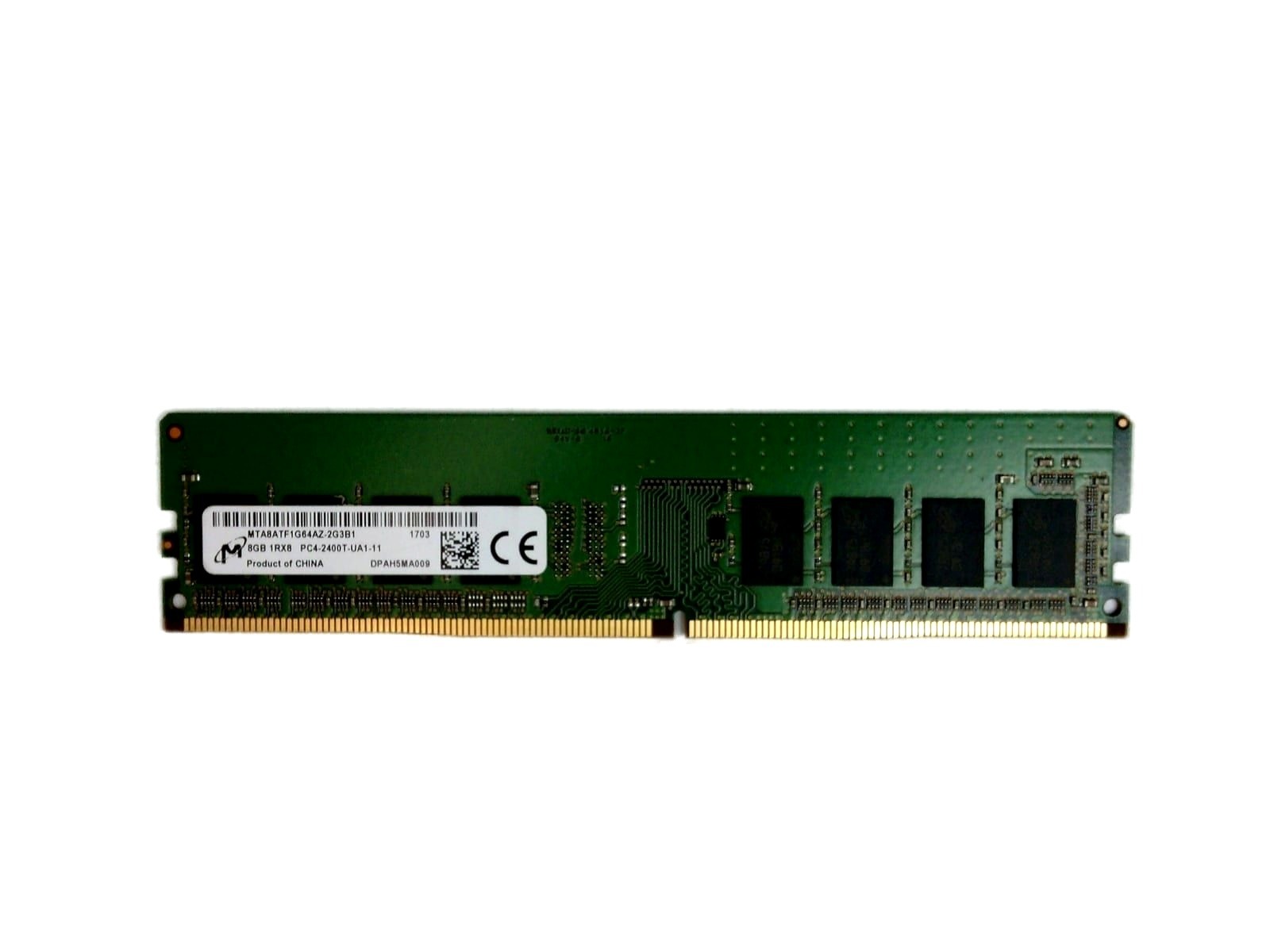 Micron Technology | 8 GB DDR4 RAM | 2400 MT/s | UDIMM | ECC: Non-ECC | Buffered: