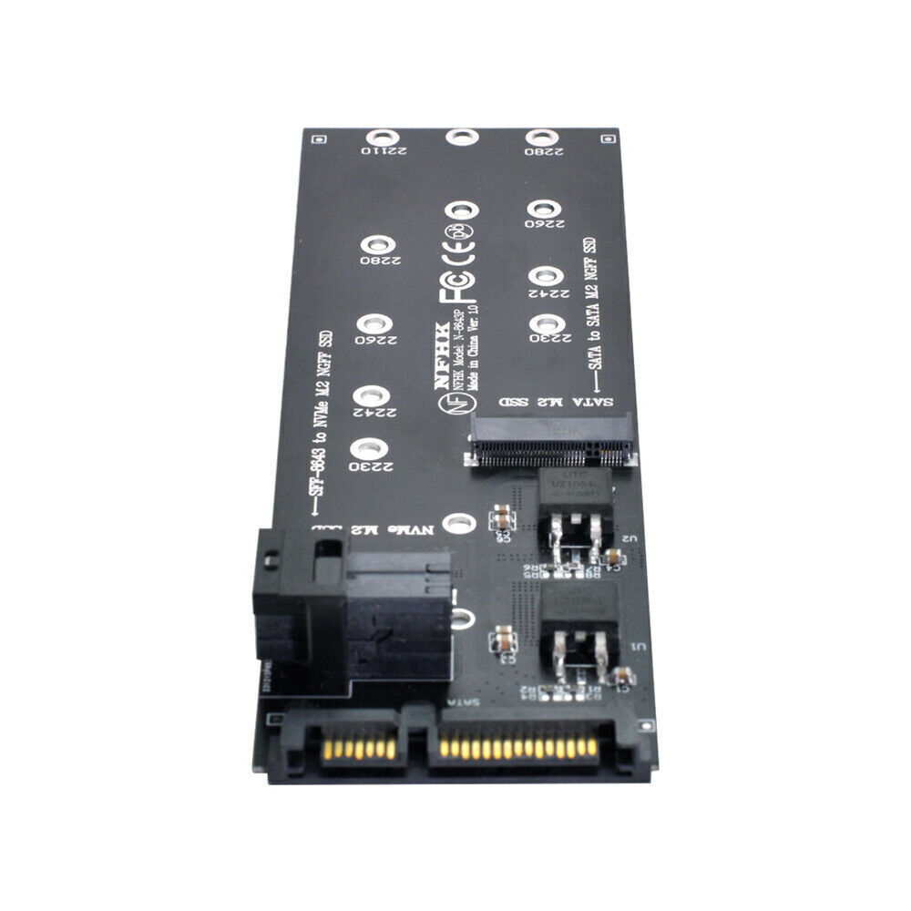 Xiwai  SFF-8643 to U2 NGFF M-Key to HD Mini SAS NVME PCIe SSD SATA Adapter