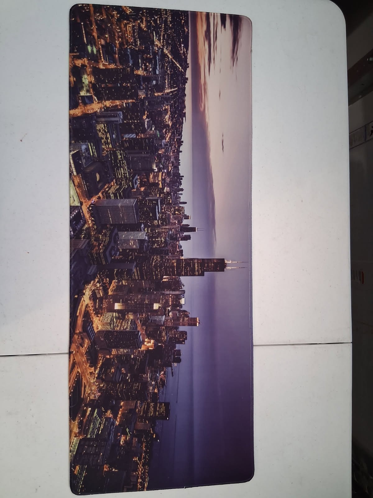 The Skyline of New York City Desk Mouse Pad Mat 31" X 12' Extended Gaming