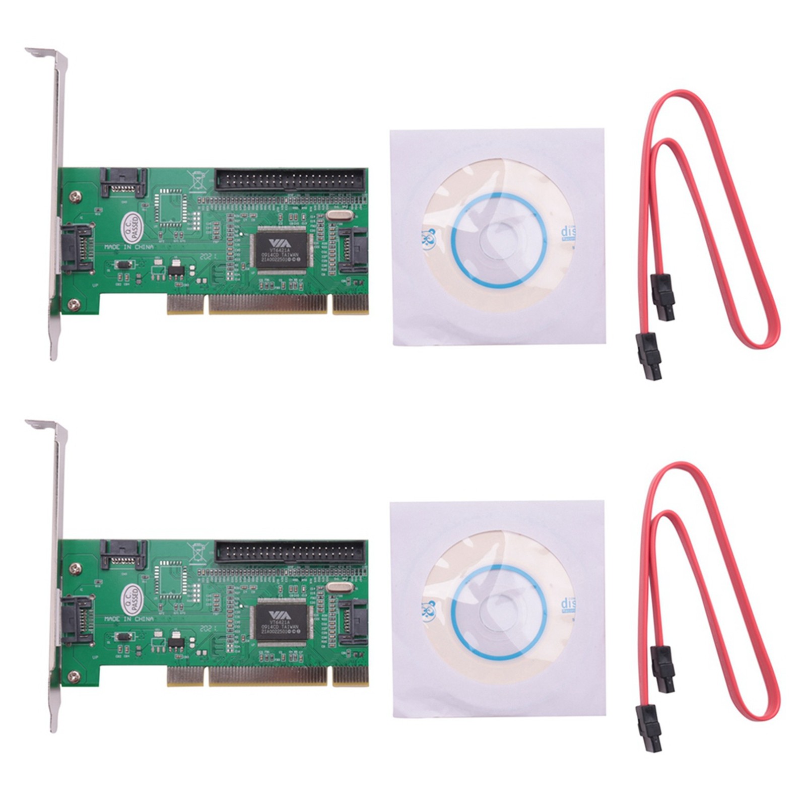 2 x 4-Port PCI Expansion Card and IDE VIA VT6421A Chipset V6M85438