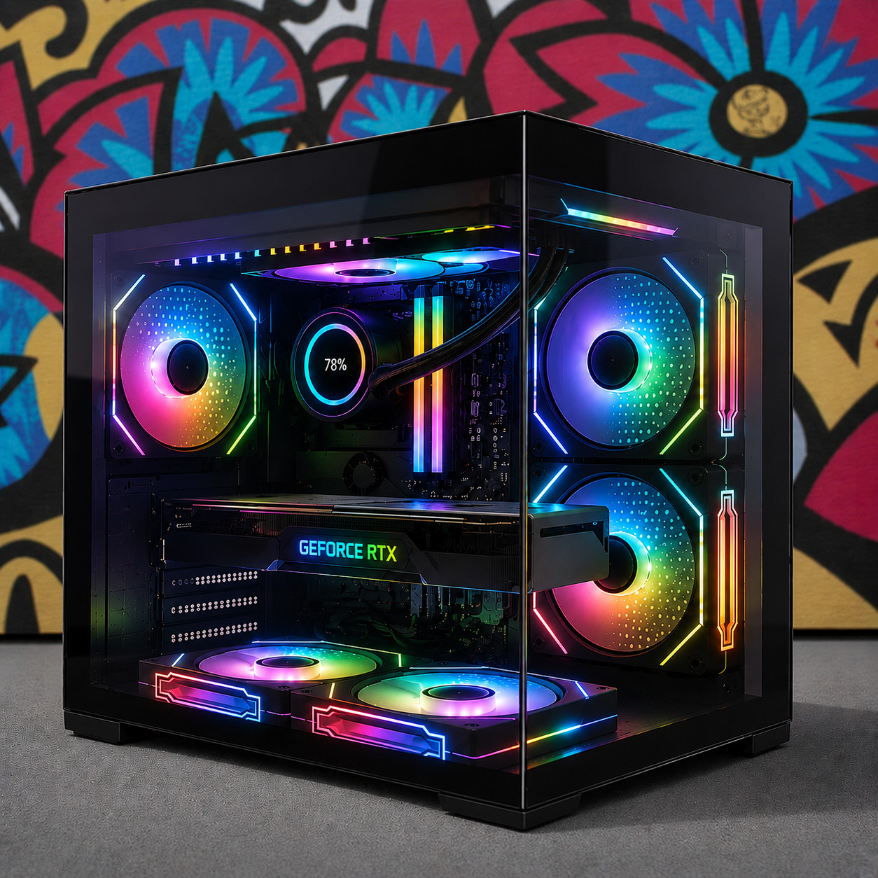 ARGB Gaming PC Desktop R5 5500 32GB RAM 1TB SSD GTX 1080 Win11 WIFI Custom build