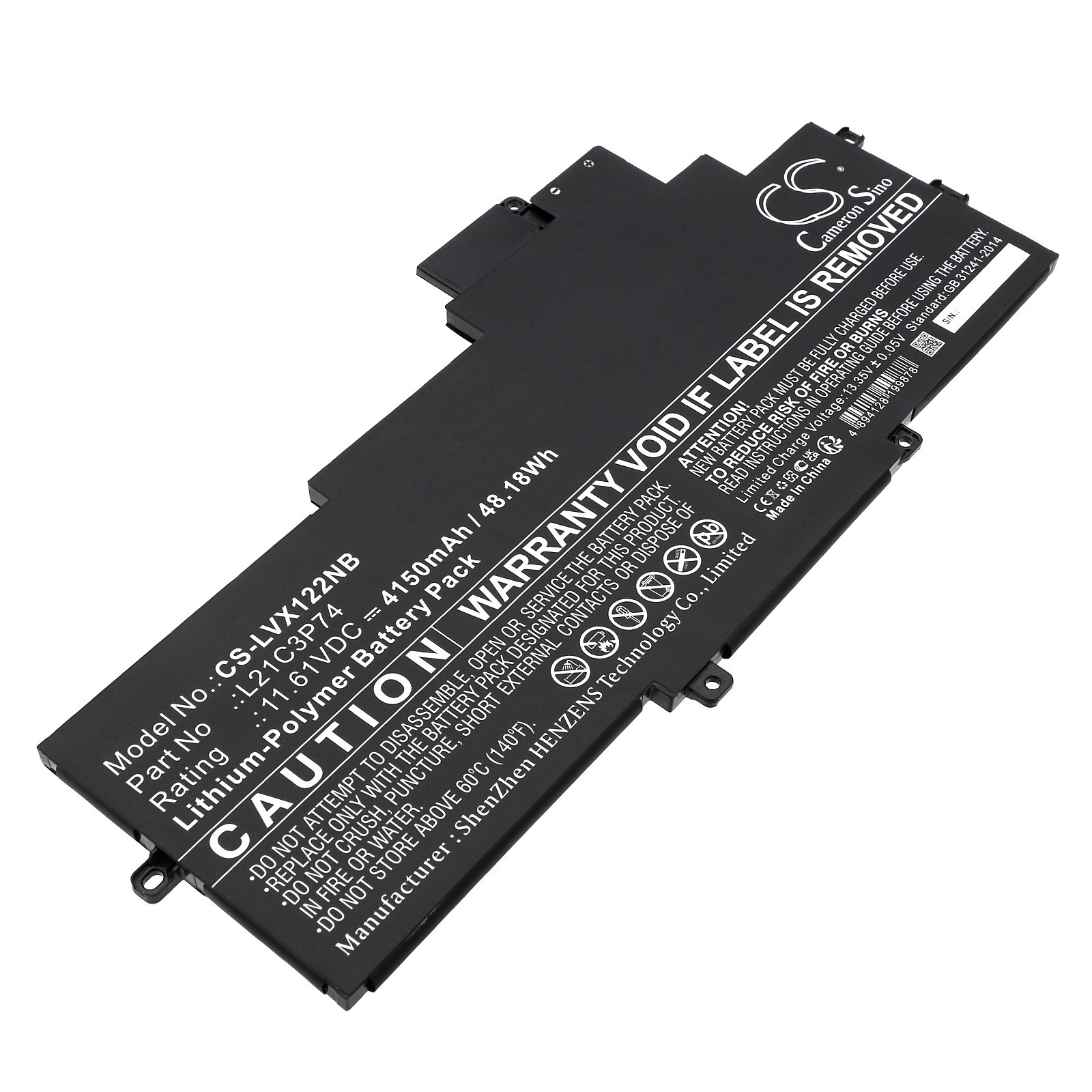 BATTERIE 4150mAh Type L21C3P74 L21D3P74 For Lenovo ThinkPad X1 Nano Gen 2