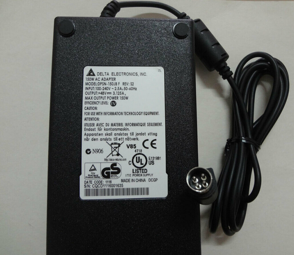 Delta Model DPSN-150JB F OEM AC Power Adapter Genuine 48V 3.125A 150W Charger