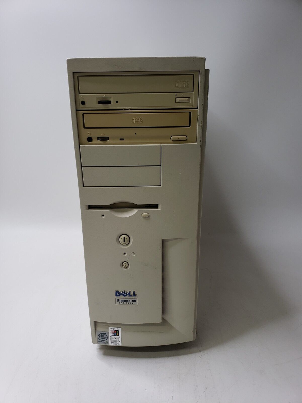 Dell Dimension XPS T700r Pentium III 700MHz 192MB RAM No HDD Vintage Desktop