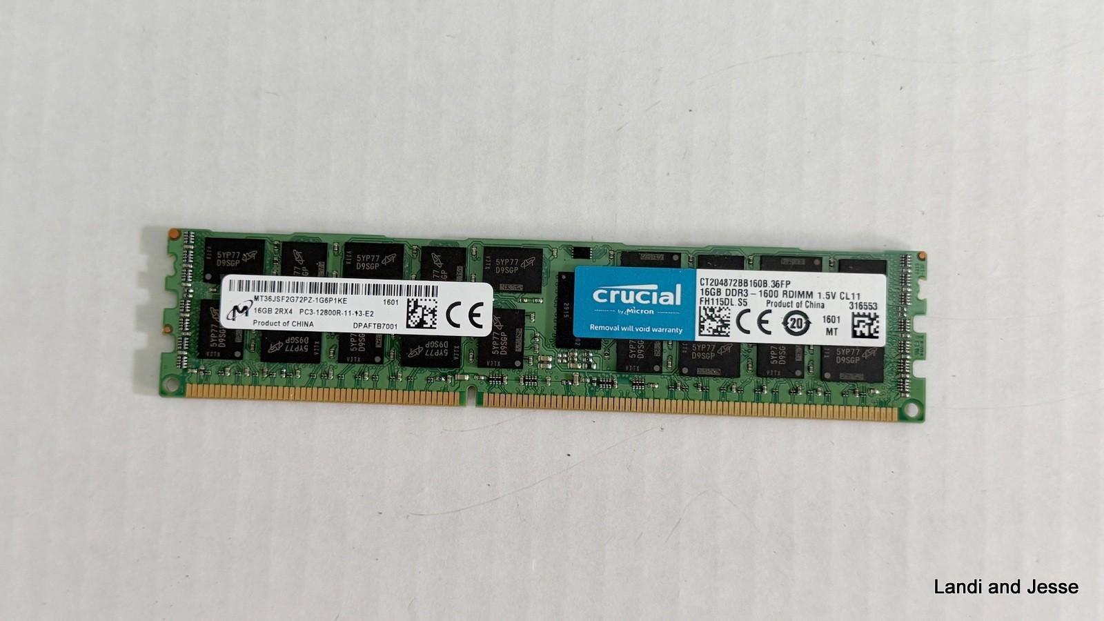 128GB (8x16GB) DDR3 PC3-12800R ECC Reg RDIMM Server Memory for Asus KGPE-D16