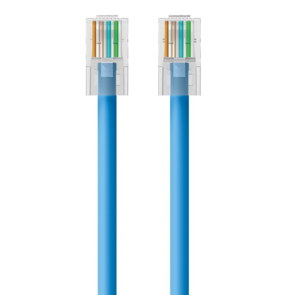 Belkin A3L980B14-BLU-S 14ft CAT6 Ethernet Patch Cable Snagless RJ45 M/M Blue
