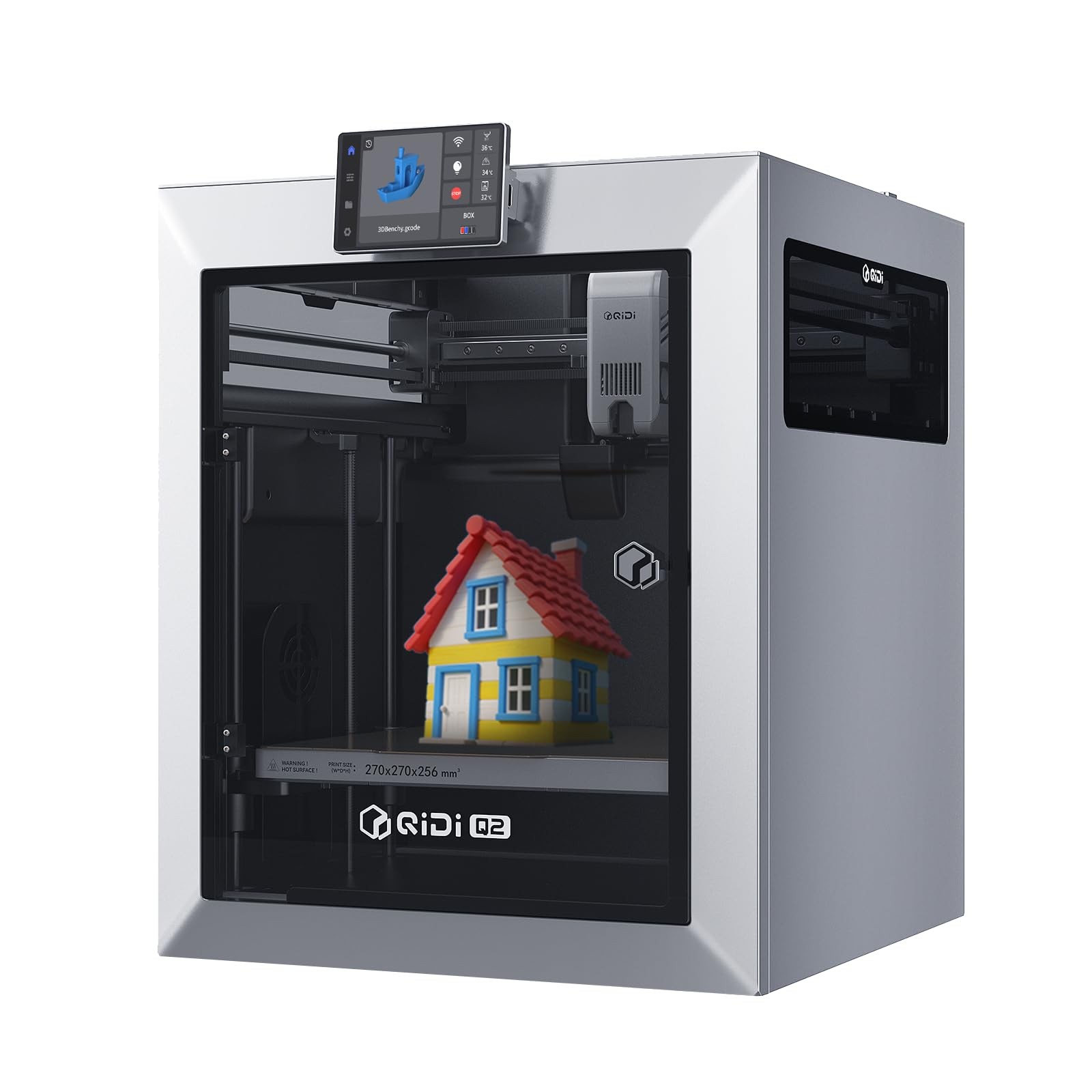 QIDI Q2 3D Printer 600mm/s 65°C Heated Chamber AI Camera 270mm Build