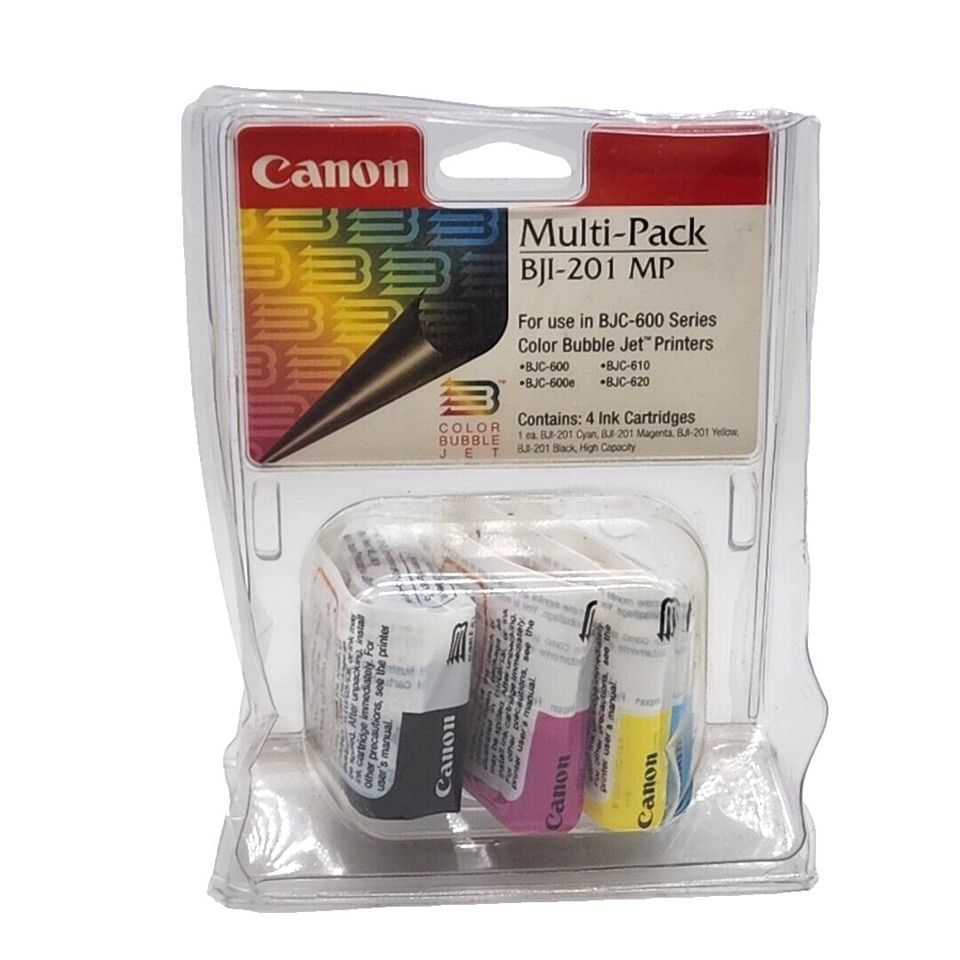 Canon Ink Cartridges Multi-Pack BJI-201 MP Cyan Magenta Yellow & Black Expired
