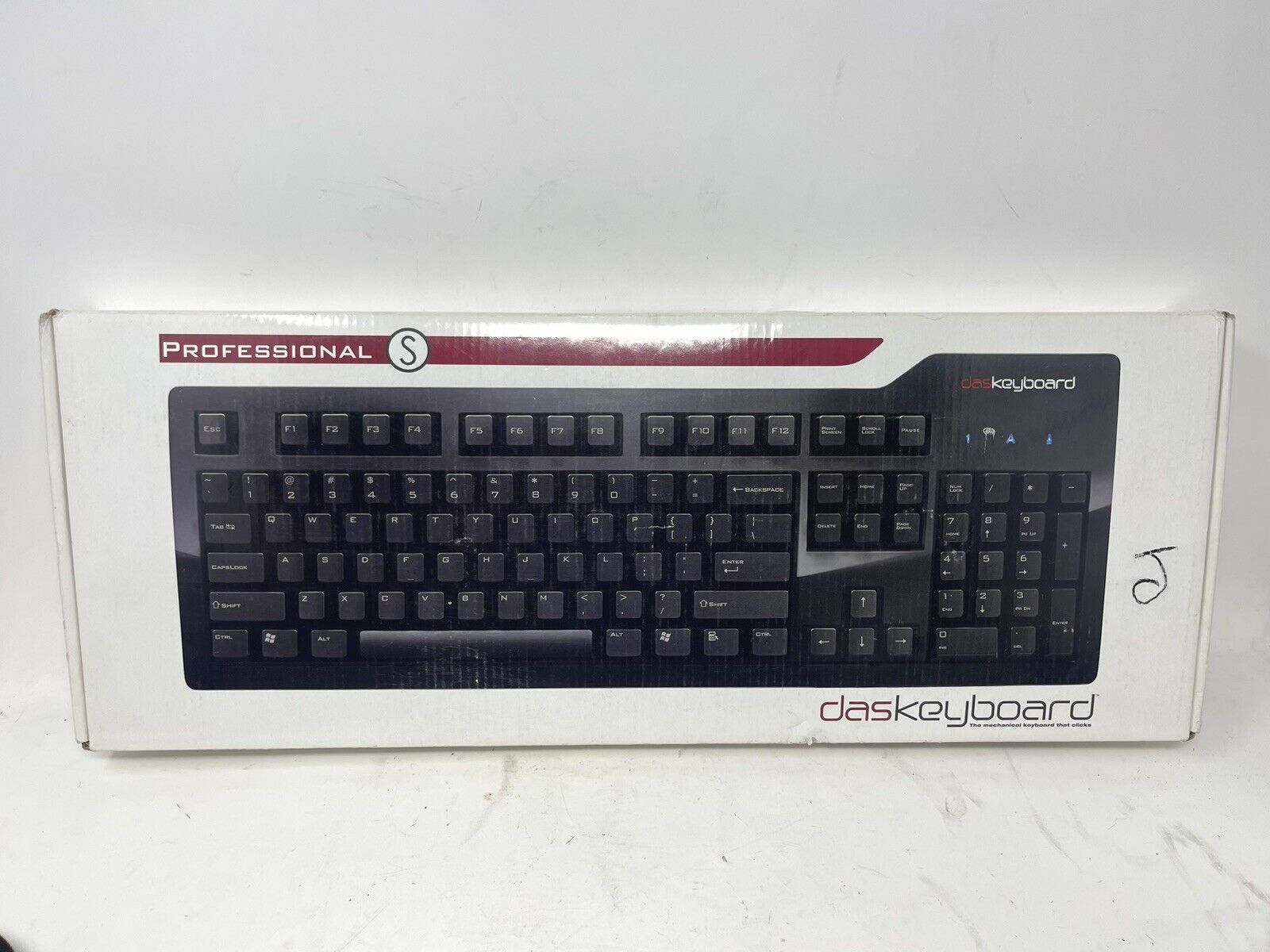 Das Keyboard DASK3PROMS1CO Professional USB 2.0 Wired Keyboard Tested Works