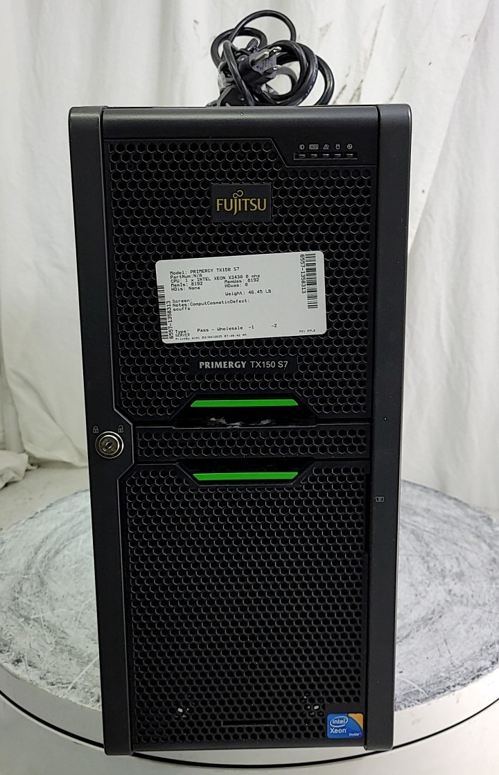 Fujitsu PS160-D2759 PRIMERGY TX150 S7 TOWER Server XEON X3430 8GB SEE NOTES