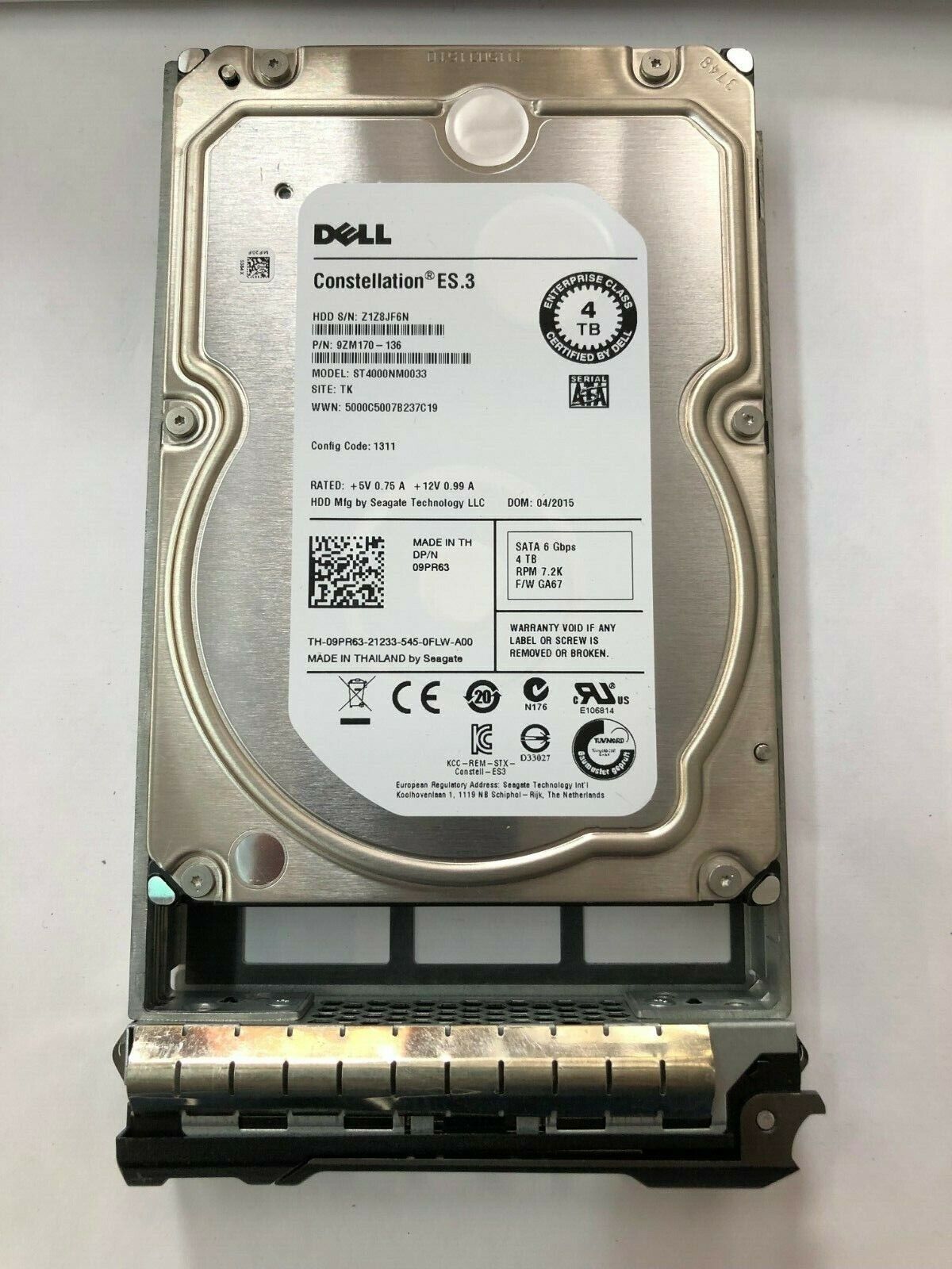 Dell 4TB 6G 7.2K 3.5