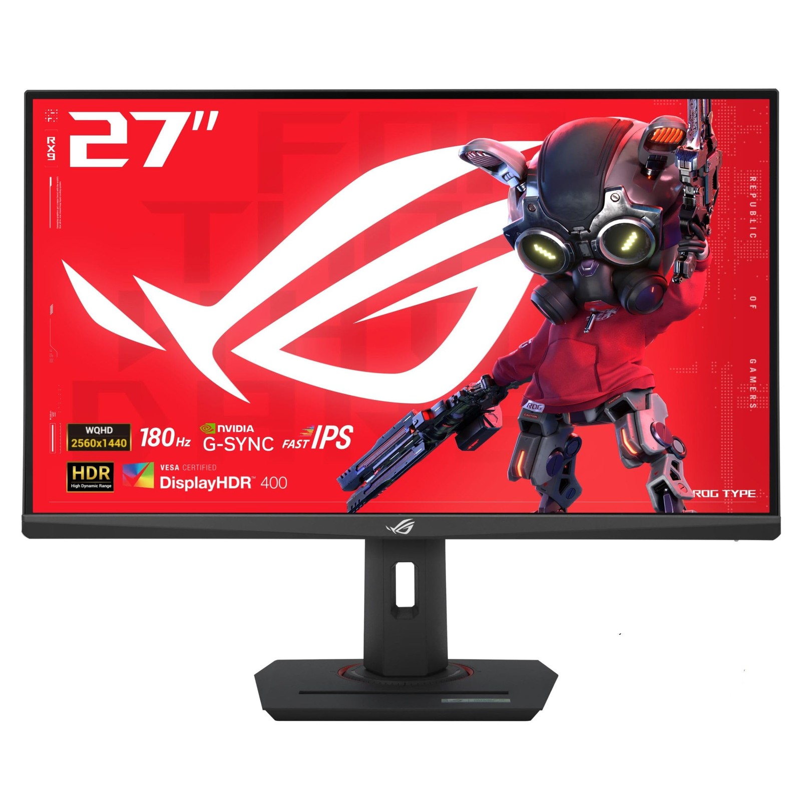 ASUS ROG Strix 27” QHD (2560x1440) HDR400 USB-C Gaming Monitor BLACK
