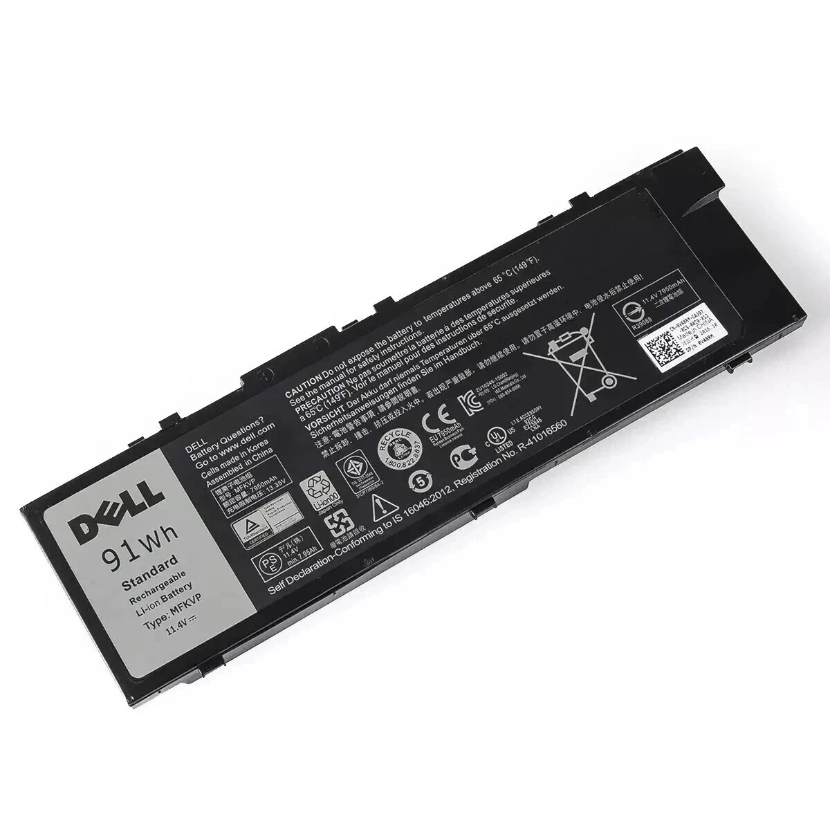 Genuine OEM 91Wh MFKVP Battery For Dell Precision 15 7510 7520 7720 M7510 M7710