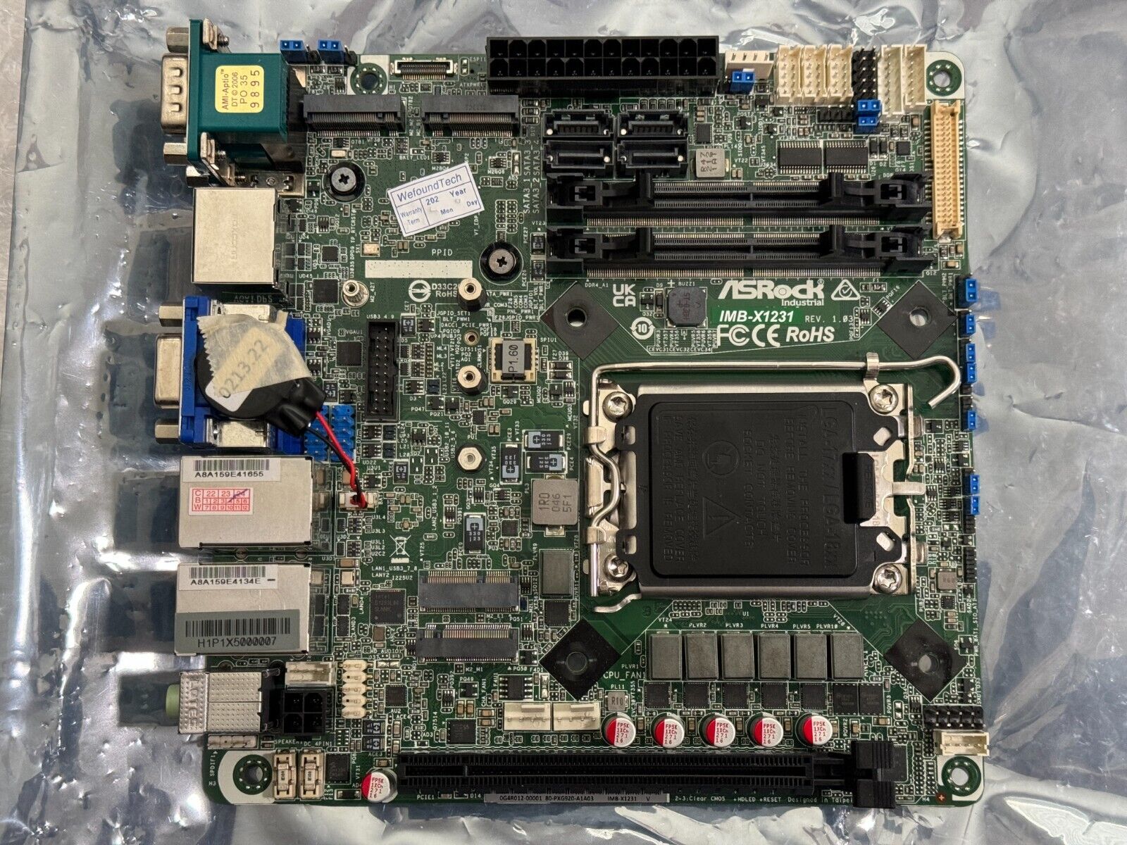 ASRock Industrial IMB-X1231 Motherboard W680 Chipset