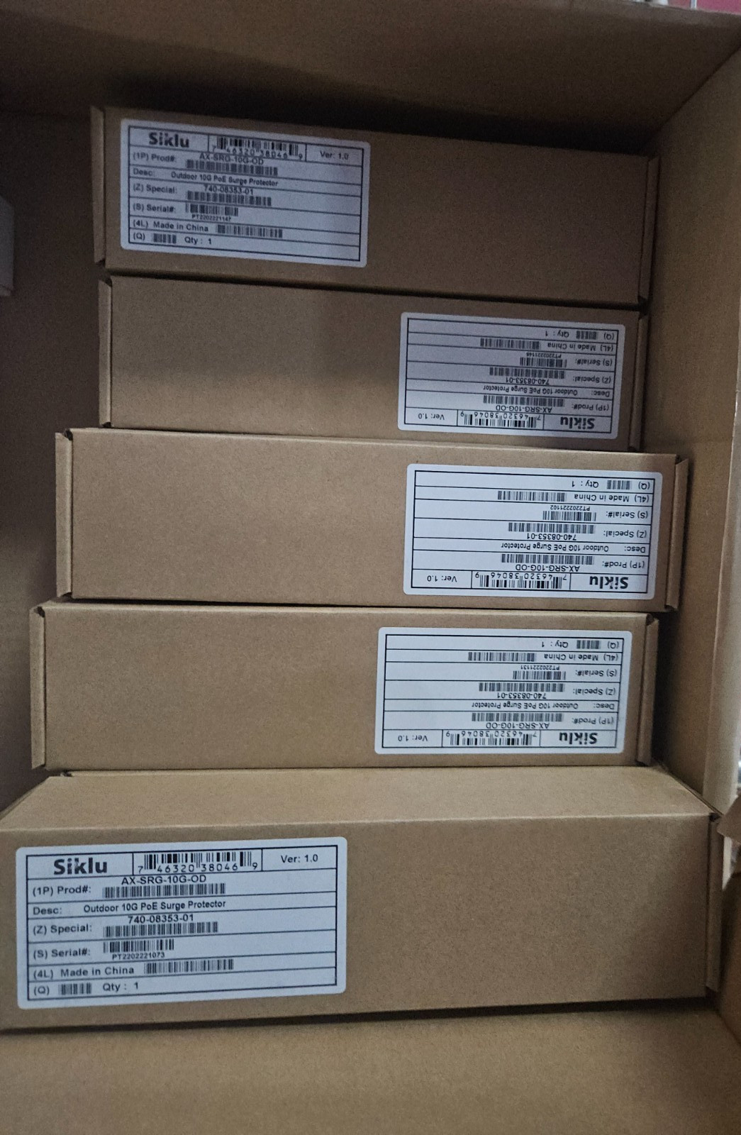 10GbE Ethernet/PoE Surge Protector (Outdoor) SIKLU   PN: AX-SRG-10G-OD Ceragon