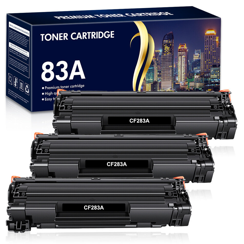 1-10PK Black 83A Toner Cartridge for HP CF283A LaserJet Pro M225dn M225dw LOT
