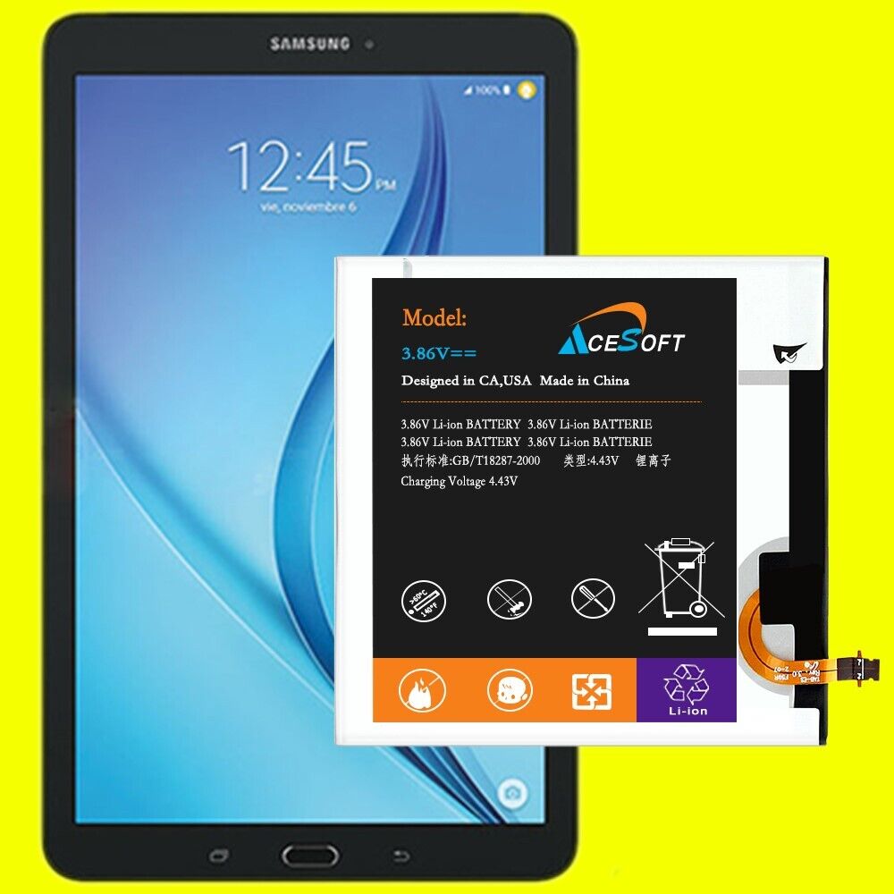Long Lasting 6520mAh Substitutable Battery for Samsung Galaxy Tab E 8.0 SM-T377R
