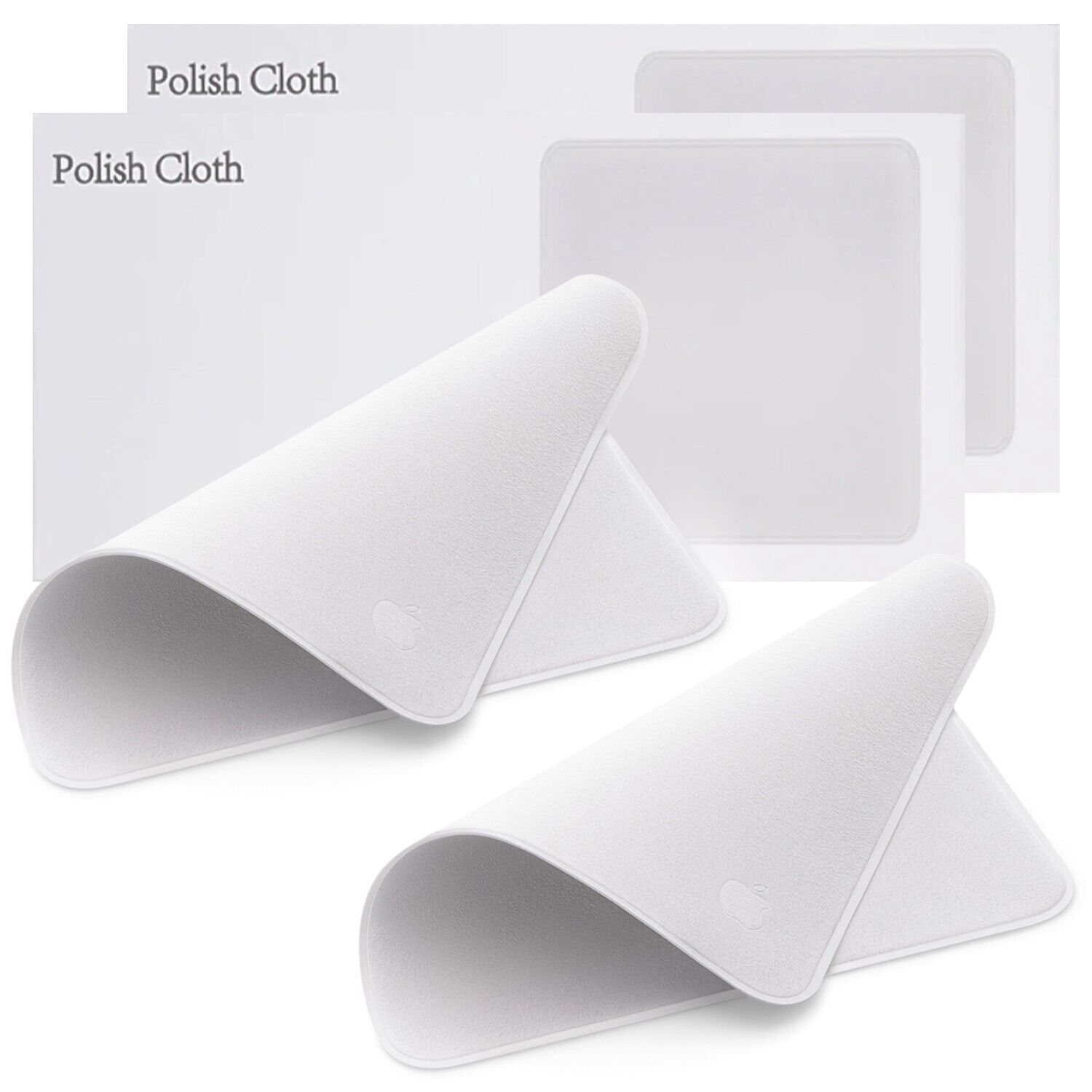 2-Pack Apple Polishing Cloth for iPhone, iPad, MacBook, Apple Watch and Other
