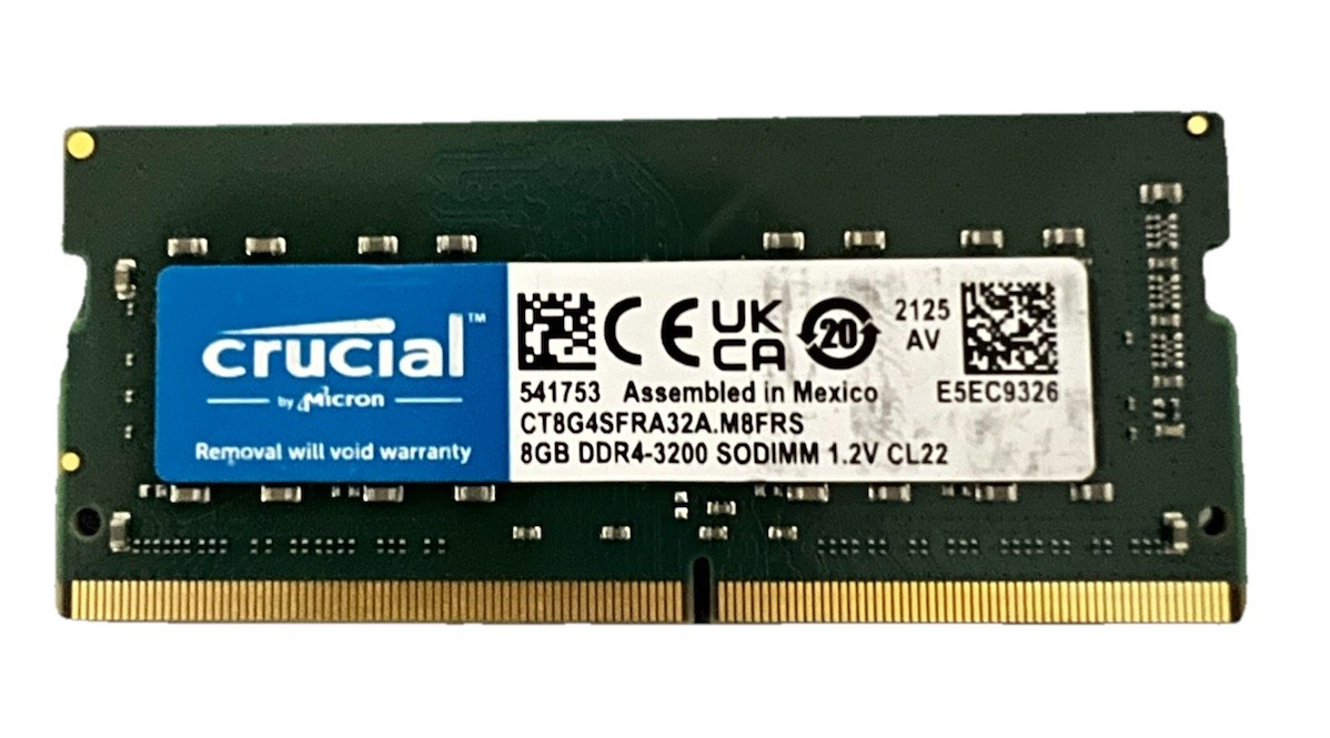 CRUCIAL 8GB DDR4 - 3200 MHz SODIMM **FREE SHIPPING**