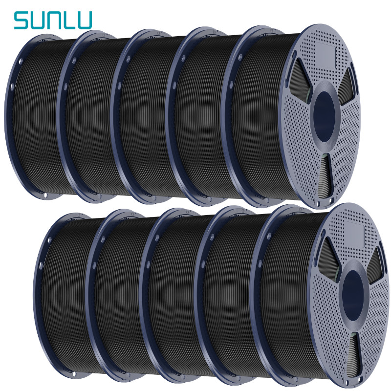 10×1KG SUNLU PLA+2.0 3D Printer Filament Bundle Upgrade PLA+ Filaments 1.75mm